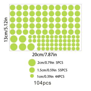 TEMU 104 점선 라운드 스티커, 벽 스위치 스티커, 야간 형광 알림, 침실, 욕실, 거실, 데이, 새해 파티 장식에 적합