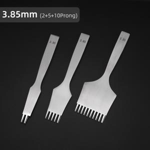 TEMU 3pcs 스테인리스 스틸 프랑스 하마 퍼치 도구 키트, 2/5/10 포인트드 팁, 가죽공예 수제자구 펀칭에 이상적, 핸드백, 신발, 벨트, 시계 스트랩, DIY 아트 용품에 완벽