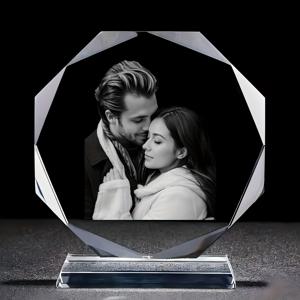 TEMU 1pc 개인화 사진 오각형 유리 장식 - 데이, 크리스마스, 어머니의 날, 졸업을 위한 개인화 커플 이미지 추억품 - 친구, 가족, 사랑하는 이들을 위한 이상적인 선물 - 가정 및 사무실 장식, 장식 장식품에 적합 - 맞춤형 추억품 | 우아한 선물 아이템, 추억 선물