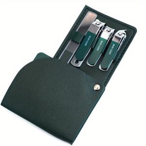 TEMU 고급 가정용 네일 클리퍼 세트 4개, 남녀공용 페디큐어 도구 간단한 휴대용 네일 툴