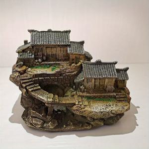 TEMU 전통적인 아키텍처와 돌로 이루어진 마을 - 실내와 실외의 러닝룸, 침실, 사무실, 또는 정원에 적합한 러닝룸 장식 - 부활절, 한가위, 추수감사절, 세인트 패트릭의 날, 실외 장식에 이상적입니다.