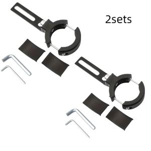 TEMU 2 세트 모터사이클 스피커 마운팅 브래킷 - 충격 흡수기 및_pedal_라이트용 유니버설 피트, 강력한 클램프 디자인으로 향상된 시야 및 스타일을 제공하는 PVC 소재, 모터사이클 액세서리