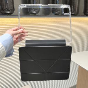 TEMU 2020년부터 2022년까지의 프로 11인치 및 아이패드 5/6세대 9.7인치, 아이패드 에어 4/.9인치, 아이패드 에어(M2) 11인치와 호환 가능한, 다중 접이식 디자인과 지능형 수면/각성 기능을 갖춘 보호 케이스, 스크린 흡수용으로 설계된 아이패드용. 펜 슬롯과 3+Y 접이식 포함된 멀티폴드