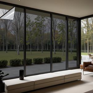 TEMU 1롤 프라이버시 방열 창문 필름, PVC 방수 쉬운 부착, 태양 차단 솔라 쉐이드, PET 소재, 단색 패턴, 가정 및 사무실용