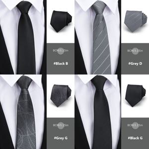 TEMU 남성용 블랙 & 그레이 클래식 넥타이 4팩 - 폴리에스터 100%, 실수 1200개, 우아한 & 글리터 악센트, 비즈니스 및 결혼식 파티용 8cm/3.15인치 폭 - 아빠를 위한 다용도 선물, 발렌타인데이, 아버지의 날, 이벤트 타이 | 세련된 넥타이 | 고품질 원단