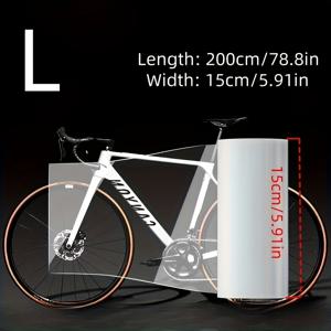 TEMU 투명한 산악 자전거 프레임 보호 필름 - 긁힘 방지 TPU 재질, 효과적인 자동차 페인트 보호, 긁힘 도구 포함, 라이딩 기어 및 용품에 이상적, 산악 자전거 액세서리