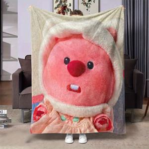 TEMU 1개 초대형 두꺼운 카툰 디자인 바닥 담요 에어컨 담요 - 거실, 침실 변신 도구, 학생 기숙사 필수품, 거실 소파 침실 장식, 여행 캠핑 등에 적합한 플란넬 담요 - 부드럽고 편안한, 사계절 사용 가능