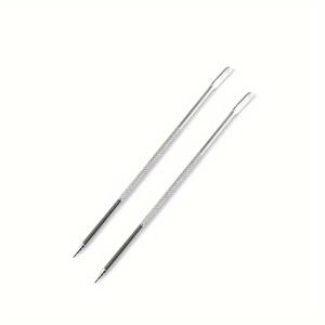 TEMU 2개 스테인리스 커피 아트 펜 - 카푸치노 및 라떼 디자인용 미니 바리스타 믹싱 스푼, 창의적인 DIY 커피 스틱, 카페 및 가정용, 커피숍 도구 | 장식용 커피 스틱 | 기능적 예술 도구