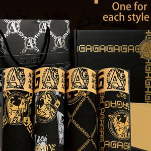 TEMU 골든 웨이스트 남성용 박서 브리프 4팩 - 논-핏 속옷, 멀티 스타일 (프린트/솔로) - 데일리 웨어 & 캐주얼 남성용 박서 쇼츠 - 손세탁 가능 대용량 팩