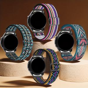 TEMU 4팩 스트레치 나일론 솔로 루프 밴드 18mm20mm22mm, 7 6 5 4 밴드 42mm 46mm 호환 가능, 샤오미 워치 S2/color2용 5 프로/워치 6 4 클래식 밴드, HW 워치 GT4/GT3 42mm 스포츠 밴드 시계 밴드