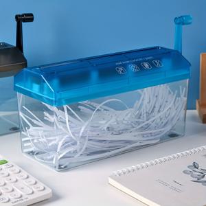 TEMU TATUKIKO A4 데스크탑 종이 분쇄기, 사무실 및 가정용 수동 손수레 스트립 절단기, 배터리 없음, 서적 상자 | 현대 사무실 액세서리 | 내구성 있는 종이 분배기, 분쇄기, Des 용