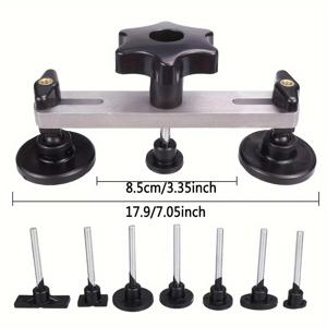 TEMU 1개 차량 덴트 복원 도구 세트 - 스프레이 없는 바디 딩 풀러 키트 (브리지 풀러 + 강력 흡착 컵 포함), 간편한 사용법으로 작은 스크래치 및 덴트 복구, 자가 복구 도어/엔진 후드/트렁크 덴트, 판금 도구 키트, 덴트 복원 도구 | 전문가용 | D