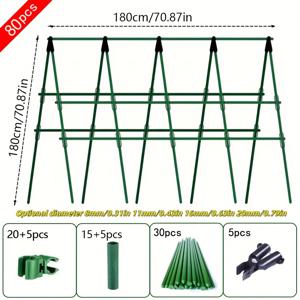 TEMU 80개 세트 헤비듀티 클라이밍 플랜트 스테이크, 70.87