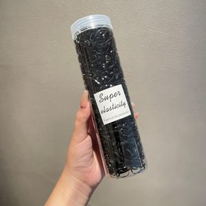 TEMU 800개 실리콘 헤어링 | 발렌타인데이를 위한 우아하고 미니멀한 뜨개질 헤어 밴드, 단색, 비전원