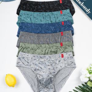 TEMU 남성용 하이 팬티 6팩 - 다양한 색상 (회색, 다크 그레이) | 통기성 좋은 부드러운 복서 쇼츠, 사계절 캐주얼 착용 가능 - 대량 구매로 비용 절약