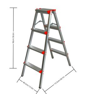 TEMU 3/4 단계 접이식 RV 알루미늄 계단 스텔, 홈 리노베이션 RV 야외 유지보수 도구, 물건 보관에 적합 휴대용 및 편리한 보관