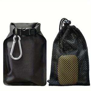 TEMU 휴대용 비누 케이스 여행 보관 가방 접이식 더블 포켓 밀폐형 방수 건습 분리 비누 홀더 아웃도어