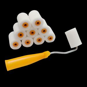 TEMU 10개 2인치 스펀지 미니 롤러 커버 탈부착 가능 프레임, 홈 리페어링용 DIY 페인트 도구 세트, 가정용 개조 작업에 적합