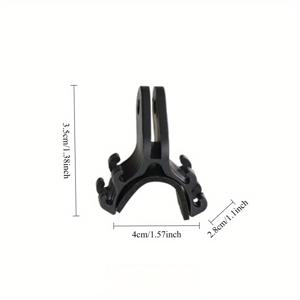 TEMU 2pcs 자전거 조명 토치 플래시 라이트 홀더 클립 마운트 브래킷 도로 자전거 사이클링 파트 조정된 호환성 있는 for gopro 카메라 마운트 홀더 어댑터, 배터리 없음