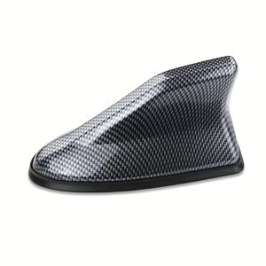 TEMU 레이싱 샤크 핀 안테나 - 6, 3 인치 ABS 자동차 루프 장식, 고무 씰 포함, 블랙 카본 파이버 표면, 현대 및 클래식 차량에 적합, 내구성 있는 루프 액세서리, 스타일리시한 루프 디자인, 차량 루프 액세서리, 매끄러운 루프 디자인, 고품질 구조