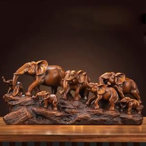 TEMU 7마리 코끼리 장식 | 행운의 레진 코끼리 창의적인 장식품 (와인, TV, 현관 캐비닛용), 신축기념 선물, 친척 및 친구에게 이상적, 행운을 모으고 풍요롭고 한 의미