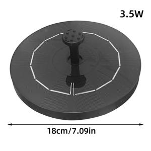 TEMU 야외 태양광 부유식 분수 펌프, 1W/1.5W/3.5W, 8가지 액세서리 포함, 연못, 수영장 및 야외 장식에 적합, 부유형 디자인, 간편한 설치, 내구성 있는 구조, 에너지 효율 높음인 모터, 연못 공기 주입, 정원 장식