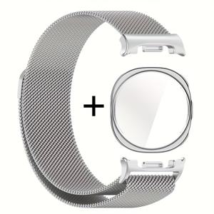 TEMU 삼성 8/클래식/울트라 2 호환 자석 메탈 워치 밴드 + TPU 케이스 & 밀라네즈 루프 - 40mm/44mm 스마트워치 교체용 스트랩