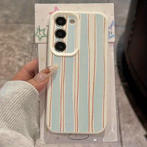 TEMU 갤럭시 S23용 삼성용 라이트 블루 패턴 폰 케이스, S22/S24/S21 Ultra/S20/A31/A32/A55/A72/A52S/A34/S23 Ultra/S10과 호환 가능, 충격 방지, , 소프트 쉘, 새로운 스타일, 패션, 보호 커버, 선물, 개인화, 비즈니스, 라이트 럭셔리 스타일.