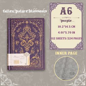 TEMU 빈티지 골드 호일 하드커버 노트북 - 베이지 눈에 친화적인 종이 112페이지, 사틴 북마크가 있는 180도 플랫 디자인, 꽃 여행 저널, 스크랩북킹, 예술 창작 및 메모에 적합, 우아한 선물, 노트북, 다이어리 노트북, 대학용 노트북