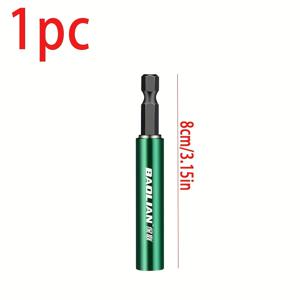 TEMU 1개 강력한 드릴 비트 텔레스코픽 연결봉, 텔레스코픽 슬리브 포지셔닝 스크류 지지 도구, 육각 핸들 전기 연장 슬리브 확장 봉