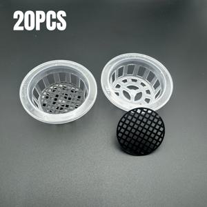 TEMU 20개 수경재배 바구니, 플라스틱 화분, 홈 발코니 가드닝 및 육묘장용 수경 재배용 식물 키우기