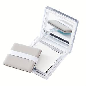 TEMU 램바노 오일 흡수 종이 100장 팩 - 저자극성, 휴대용 얼굴 블로팅 페이퍼, 거울 및 접착 백킹 포함, 모든 라이트 베이지 타입에 적합한 투명 아크릴 케이스, 편리한 메이크업 도구, 슬림 디자인, 저알러지 소재