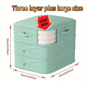 TEMU 3단계 대용량 진공 보관백 - 공간절약형 압축백 (이불, 옷, 담요, 겨울 재킷) | 70% 더 많은 수납공간 | 여행 및 홈 정리용 | 확장형 디자인 & 안전한 밀봉 | 크리스마스 선물|이불정리함