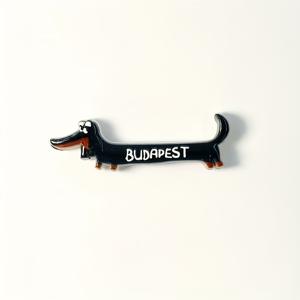 TEMU 1개 부다페스트 테마 닥스훈트 자석 냉장고 장식 - 