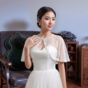 TEMU 여성용 우아한 레이스풍 시어 케이프 브라이즈메이드 드레스 (트레인) - 부드럽고 유려한 웨딩파티복, 신축성 없는 특별한 날을 위한 정장형 가운, 손세탁 및 내구성 있는 디자인(깃털 미포함) - 결혼식 액세서리로 단독 사용 가능