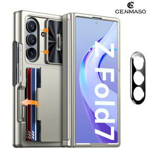 TEMU 삼성 Z Fold 7 호환 휴대폰 케이스, 듀얼 렌즈 보호기, 멀티 기능 클립, 내장형 렌즈 커버, 힌지 보호기 및 스크린 보호기 포함, 충격 방지 지갑형 케이스, 갤럭시 Z Fold 7 호환, 휴대폰 보호,레트로 디자인,스타일리시 폰 커버,강화된 보호,고품질 구조,보호용 휴대폰 케이스,스마트폰 소유자,기술 애호가|휴대폰케이스