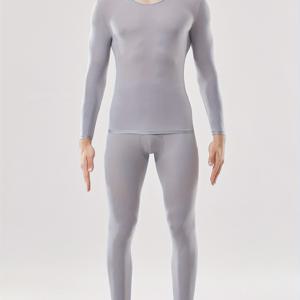 TEMU 가을 겨울 남성용 보온 내의 세트 - 반투명 편안한 스트레치 따뜻한 상하의 - 슬림핏 통기성 다용도 베이스 레이어 블랙/브라운/그레이