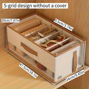 TEMU 공간 절약형 수납 캐비닛 정리함 - 도어가 있는 헤비듀티 멀티 티어 정리함, 베이지/브라운 모던 디자인, 홈, 오피스, 옷장, 팬트리용 - 헤비듀티 구조 & 쉬운 조립 - 작은 공간에 이상적 - 신발, 가방, 책, 주방용품 다용도 정리함 - 슬라이드 서랍으로 수직 공간 극대화|정리함