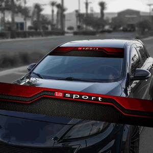 TEMU 윈드실드 스티커 51.18 x 7.87 - 탁월한 시인성, 자가 접착, 광택 마감, 애니메이션 팬을 위한 완벽한 선택, 자동차 장식 | 스포티 스타일 | 광택 표면, 차량 맞춤 제작,비닐 소재,고품질 비닐,장식용 데칼