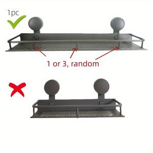 TEMU 1개 대형 공간 절약 알루미늄 벽걸이 욕실 정리대 - 19.69