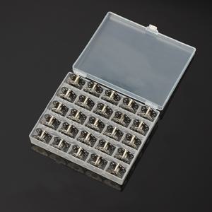 TEMU 25개 금속 재봉틀 스풀 세트 보관함 포함, 스테인리스 스틸 재봉틀 바늘, 재봉틀 바늘 세트, 산업용 재봉틀 보빈, 보빈 케이스, 재봉틀 액세서리 및 용품, 재봉틀 액세서리, 공예용 바늘