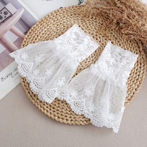 TEMU 여성용 팔 슬리브 화이트 웨딩 드레스 레이스 커프 아름다운 레이스 액세서리 야외 장식 커프