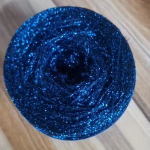 TEMU 로얄 블루 반짝이는 2mm 폭의 글리터링 폴리에스터 공예용 실 - 헤비듀티 DIY 수제 브레이딩 & 크로셰 재료, 머리, 슬라임, 로프 만들기용 - 100g 스풀 (광대한 광택)|슬라임