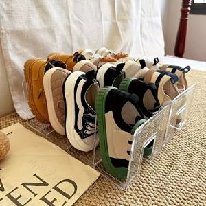 TEMU 2개 투명 플라스틱 신발장 - 공간절약형 다층 바닥 스탠딩 정리대, 조립 불필요, 내구성 있는 투명 선반, 현관, 옷장 및 홈 정리용, 랙, 현관 신발 보관함, 룸 선반,투명 신발장,다층 신발 정리대,세련된 랙,투명 선반,튼튼한 투명 선반,아파트 D