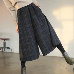 TEMU 여성용 하이웨이스트 바지 - 탄성 허리 밴드가 있는 두꺼운 겨울 바지, 추운 날씨, 사무실, 파티를 위한 루즈핏 바지|냉장고바지|바지|여성의류