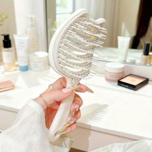 TEMU 플러피 헤어드레싱 빗, 두피 마사지 및 헤어 케어용 헤어 브러시, 곱슬머리와 헤어용 디탱글링 브러시, 젖은 머리용 브러시, 모든 헤어 타입을 위한 여성용 헤어 브러시