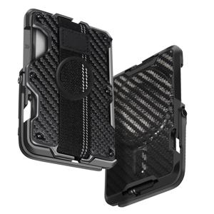 TEMU 남성용 신용카드 가방 | 레트로 비즈니스 중성 스타일 | 호환 자석 지갑 | 멀티 기능 - 휴대폰 스탠드/그립 | 병따개 | RFID 차단 카드 | 대용량 카드 박스, 일상 휴대용,여행 필수품,세련된 액세서리, 디자인, 소재,기술에 능숙한 사용자들,자주 여행하는 사람들|명함지갑