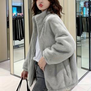 TEMU 가을 겨울 패셔너블 웨스턴 엄마용 양면 코랄 코트 다용도 아우터웨어 롱 스탠드업 칼라 따뜻한 후드티 여성용