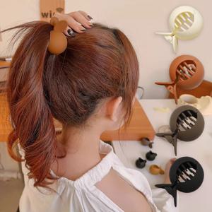 TEMU 1+1 포니테일 집게핀 세트, 올림머리 반묶음 머리핀, 헤어핀, 볼륨 머리집게, 헤어 클립, 집게삔, 머리삔, 여성 데일리 악세사리