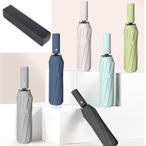 TEMU 1+1 포장박스 자동우산 이중창살 12k +12k 튼튼 3단자동우산 uv 강풍 양우산 양산 우|양산